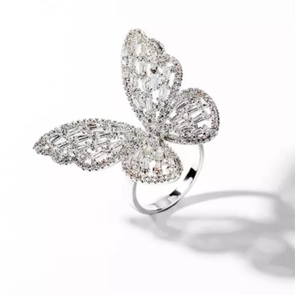 Butterfly adjustable ring - Picture 2 of 4
